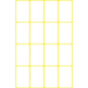 Mini-Organisations-Etiketten 29x18 mm 6 Blatt 96 Etiketten weiß AVERY ZWECKFORM 3074 (4004182030745)