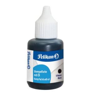 Stempelfarbe 4 mit Öl 30 ml schwarz Kunststoff-Behälter mit Spritzdüse PELIKAN 300004211 (4012700351357)
