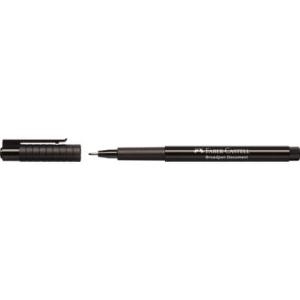 Fineliner BROADPEN 1554 0,8 mm schwarz (dokumentenecht) FABER CASTELL 155499 (4005401554998)