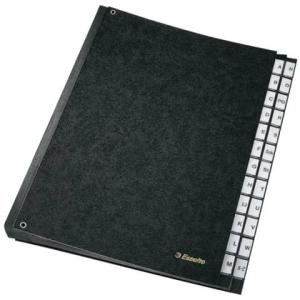 Pultordner A-Z 24 Fächer Hartpappe schwarz Esselte 629997 (4001536004667)