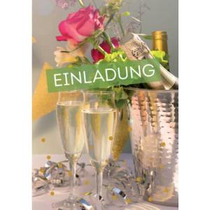 Einladung 5 Stück inkl. Umschlag + Einleger KOMMA³ 54-021 (4057319540211)