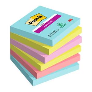 Post-it Super Sticky Cosmic Haftnotizen Extrastark Farbsortiert, 6 Blöcke 7100263206 (0076308499419)