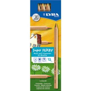 Farbstifte Super Ferby 4-Color 12er Kartonetui vierfarbige Mine LYRA L3710500 (4084900451779)