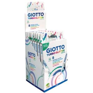 LYRA GIOTTO Fasermaler Turbo Glitter Pastel 8 Stück Kartonetui (8000825008719)