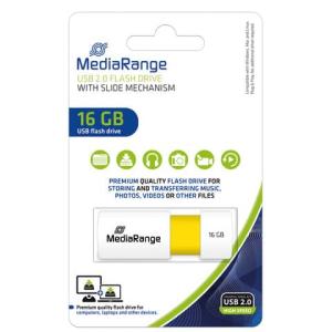 USB-Speicherstick gelb 16GB MEDIARANGE MR972 (4260283118199)