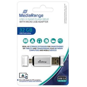 USB Mobile 2 in 1 OTG USB-Stick 32GB MEDIARANGE MR932-2 (4260283115396)