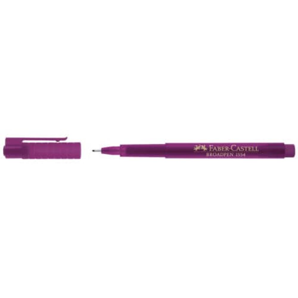 Fineliner BROADPEN 1554 0,8 mm magenta (dokumentenecht) FABER CASTELL 155437 (4005401554370)