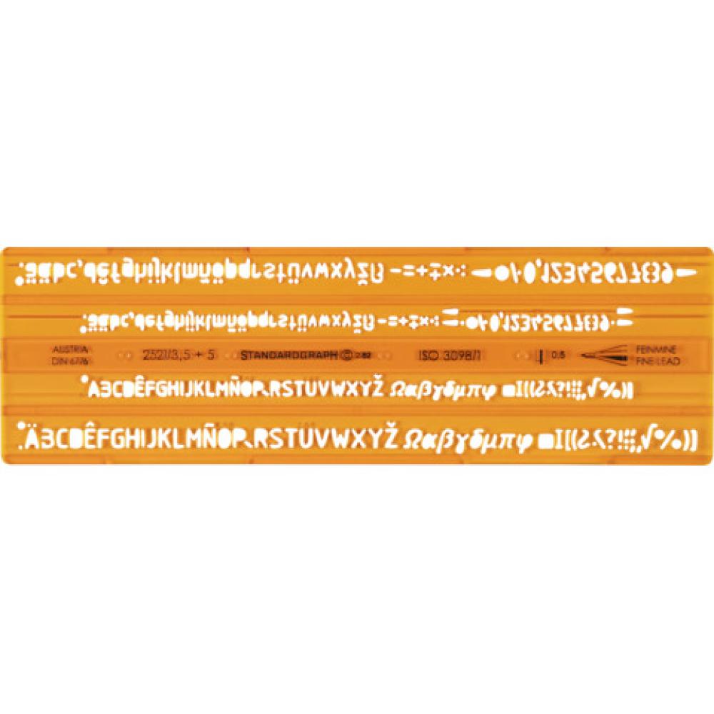 Isonorm-Schriftschablone STANDARDGRAPH 2521 (4014509021394)