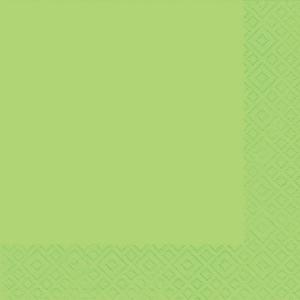 Serviette Zelltuch 33x33 cm uni limette Braun+ Company 1012-0015 (4014995427540)