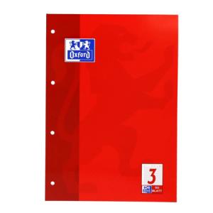 Arbeitsblock Lin.3 A4, 50 Blatt 90 g qm 4-fach Lochung OXFORD 100050342 (4006144920965)