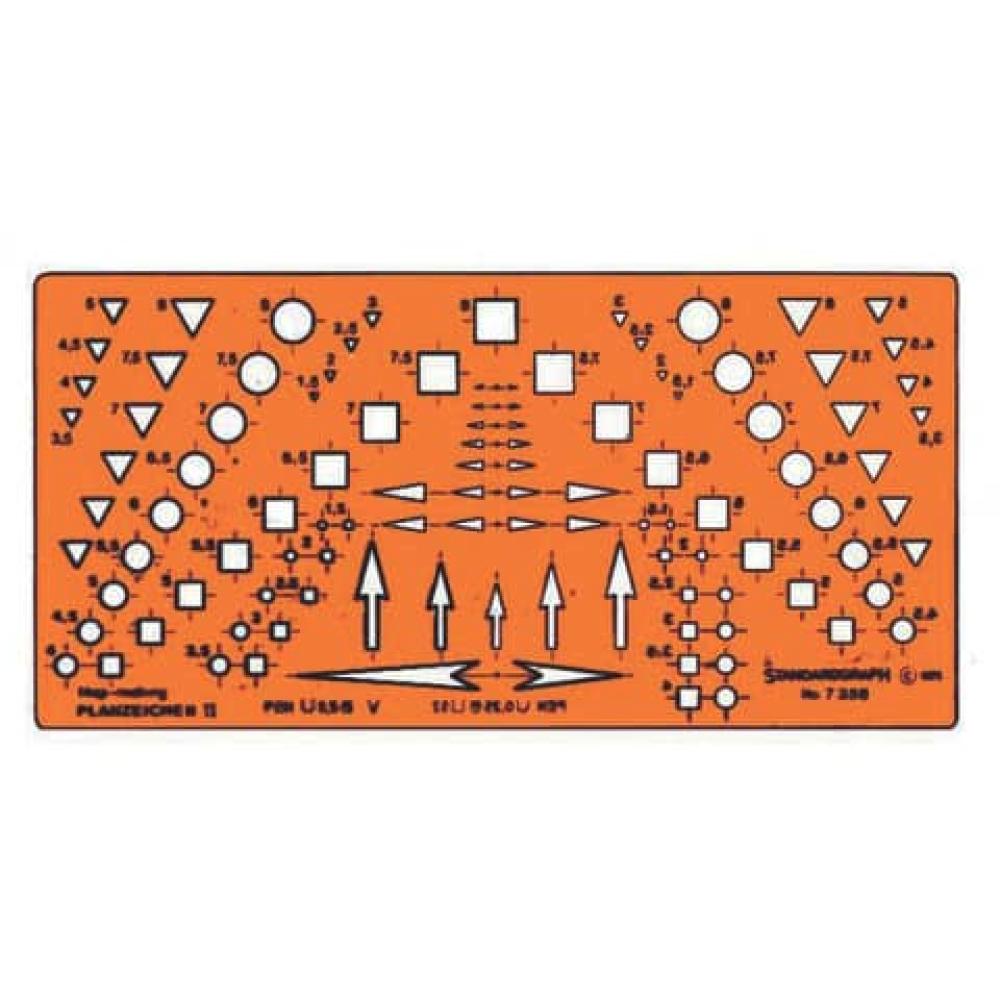 Planzeichenschablone II STANDARDGRAPH 7358 (4014509009163)