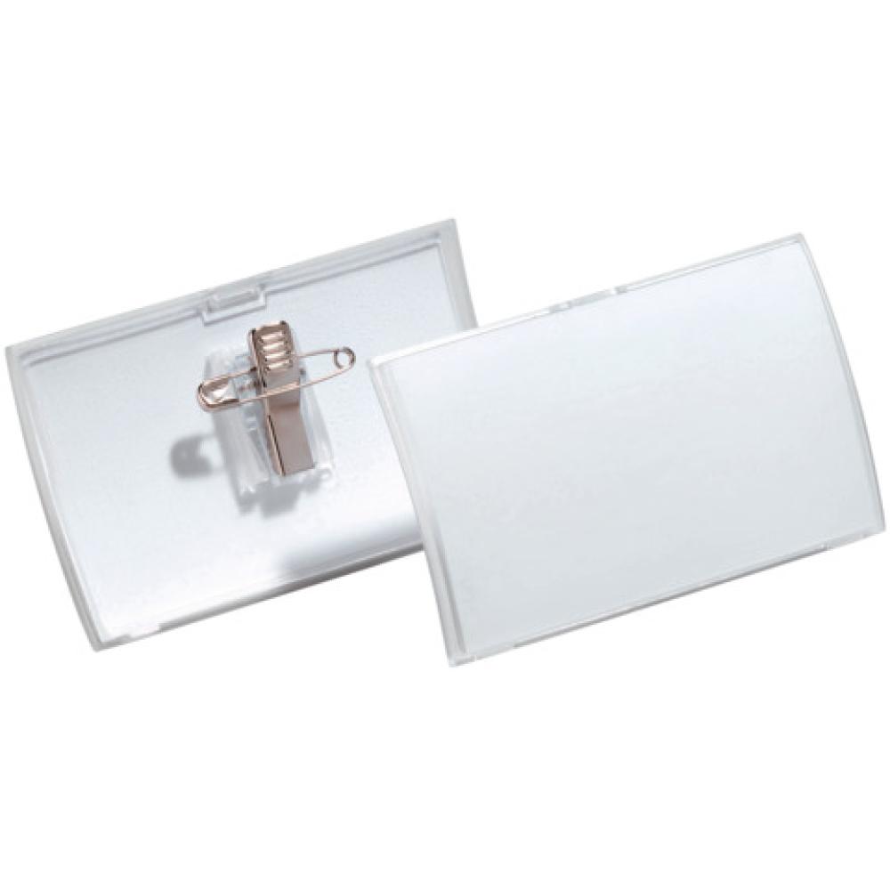 Namensschild Click Fold, mit Kombiklemme, 75 x 40 mm DURABLE 8211-19 (4005546803029)