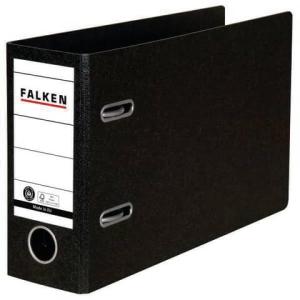 Ordner A5 quer 80mm Hartpappe schwarz Falken 11285905 (4014481085261)