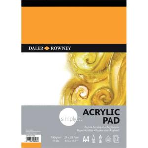 Acrylblock A4, 190 g qm 16 Blatt DALER-ROWNEY D436731400 (5011386082806)