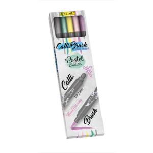 Faserschreiber Calli.Brush Duo pastell Farben 5 Stück sortiert ONLINE 19079 (4014421190796)