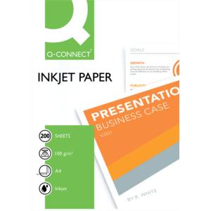 Inkjet-Papiere Premium A4, 100 g qm weiß 200 Blatt Q-CONNECT KF01553 (5705831015531)