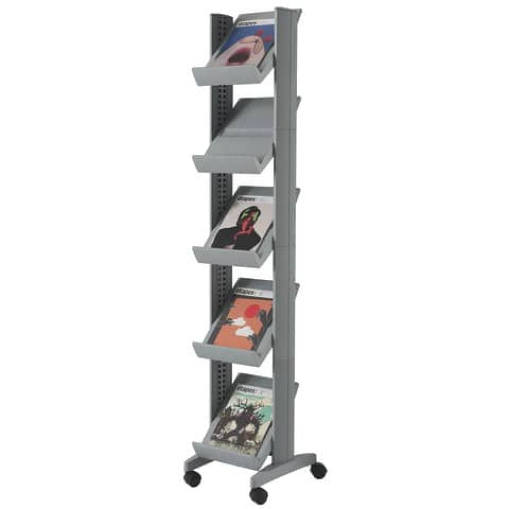 Mobiler Prospektständer CORNER alu Paperflow 259N.35 (3660141880564)