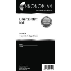 Ersatzeinlage liniert Midi 25 Blatt CHRONOPLAN 50341 (4004182503416)