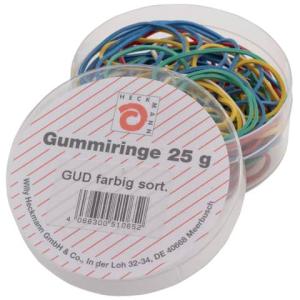 Gummiringe farbig sortiert Dose mit 25g WIHEDÜ 510.065 (4066300510652)