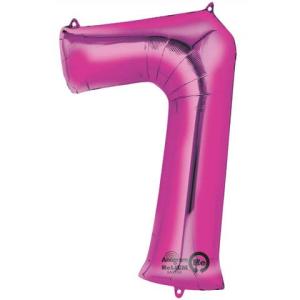 Folienballon XXL Zahl 7 rosa 9907289 (0026635282932)