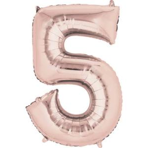 Folienballon XXL Zahl 5 rose gold 9906280 (0026635362160)