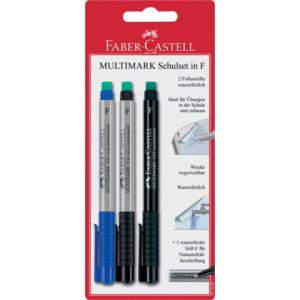 Folienstift Multimark Schulset F 3er Pack FABER CASTELL 151494 (4005401514947)