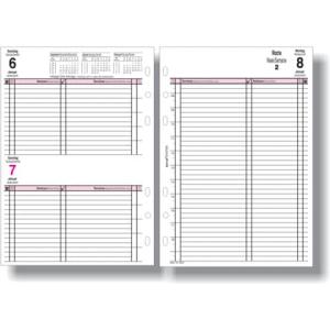 Ersatzkalendarium Tagesplan A5, 1 Tag 1 Seite BIND 550326 (4021068026241)