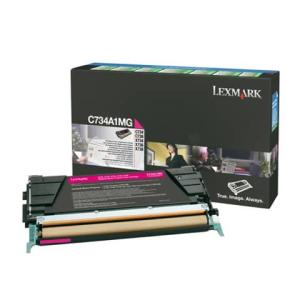 Original Lexmark Toner-Kit magenta return program (0,C734A1MG) 0C734A1MG (0734646047579)