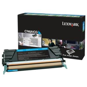 LEXMARK Toner für LEXMARK C746/ C748, cyan C746A1CG (0734646319751)