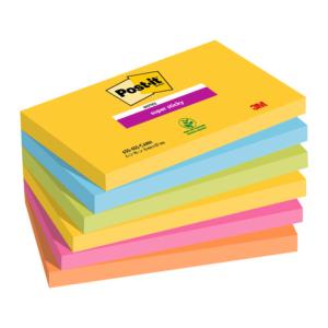 Haftnotiz Super Sticky Notes 127x76 mm 6x 90 Blatt POST-IT 655-6SS-CARN (0051141401270)