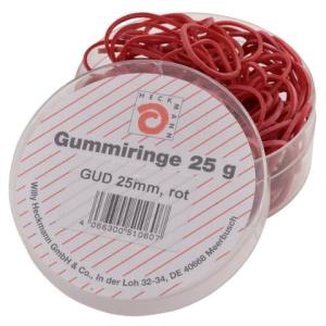 Gummiringe 25 mm Dose mit 25g rot WIHEDÜ 510.060 (4066300510607)