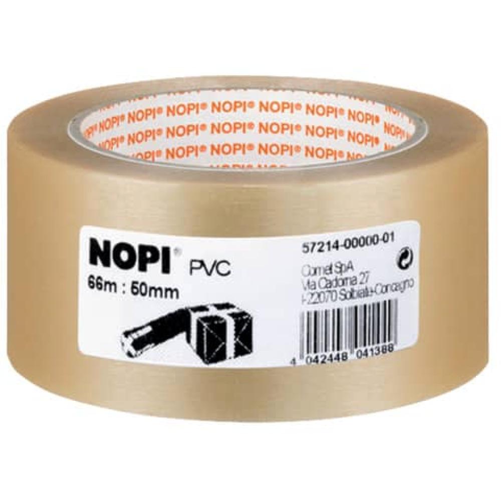 Verpackungsklebeband PVC 50 mmx66 m transparent NOPI 57214-00000-01 (4042448041388)