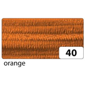 Chenilledraht 8 mm 10 Stück orange FOLIA 77840 (4001868780406)