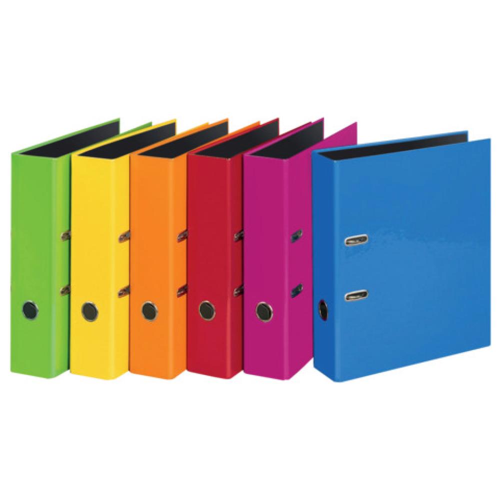 Ordner VELOCOLOR glanzkaschierte Pappe schwarzer Innenspiegel A4, sortiert Veloflex 4142 300 (4000225031489)