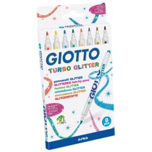 LYRA GIOTTO Fasermaler Turbo Glitter 8 Stück Kartonetui (8000825425806)