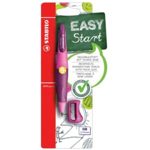Ergonomischer Druck-Bleistift für Linkshänder EASYergo 3.15 in pink lila Einzelstift inklusive 1 dicken Mine Härtegrad H