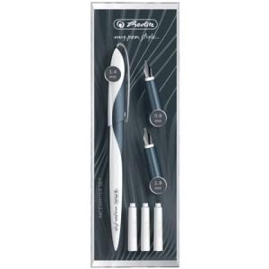 Calligraphy-Set drei Griffstücken (0,9 1,4 1,9 mm) Füllhalter Metall HERLITZ 300003344 (4008110492902)