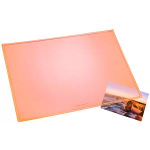 Schreibunterlage DURELLA 53x40 cm transluzent neonorange LÄUFER 32626 (4006677326265)
