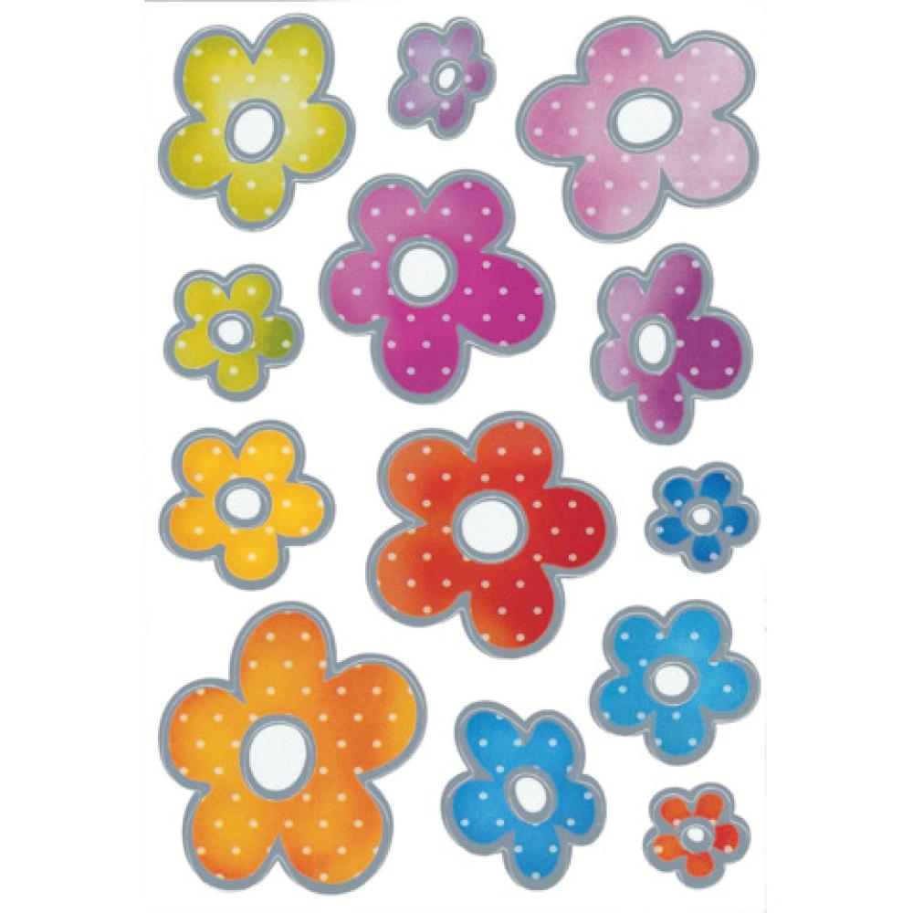Sticker DECOR Blumen Silberprägung HERMA 3332 (4008705033329)