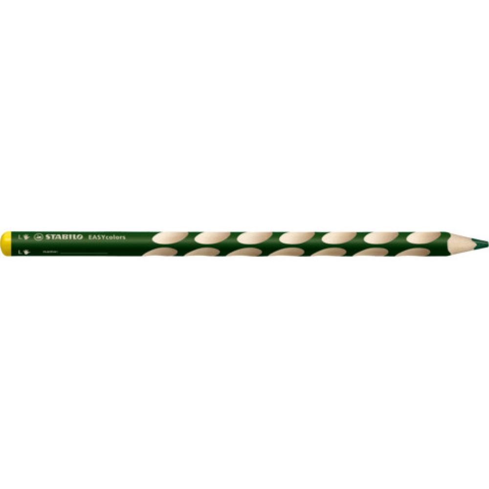 Ergonomischer Buntstift für Linkshänder EASYcolors Einzelstift laubgrün STABILO 331/520-6 (4006381398350)