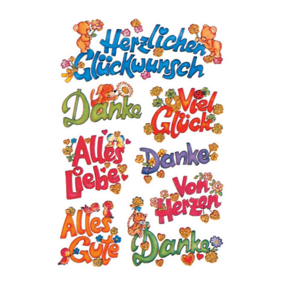 Sticker DECOR Glückwünsche beglimmert HERMA 3813 (4008705038133)