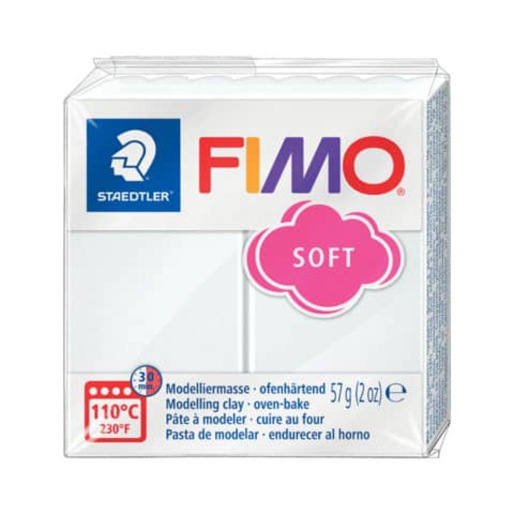 SOFT Modelliermasse, ofenhärtend, weiß, 57 g FIMO 8020-0 (4006608809393)