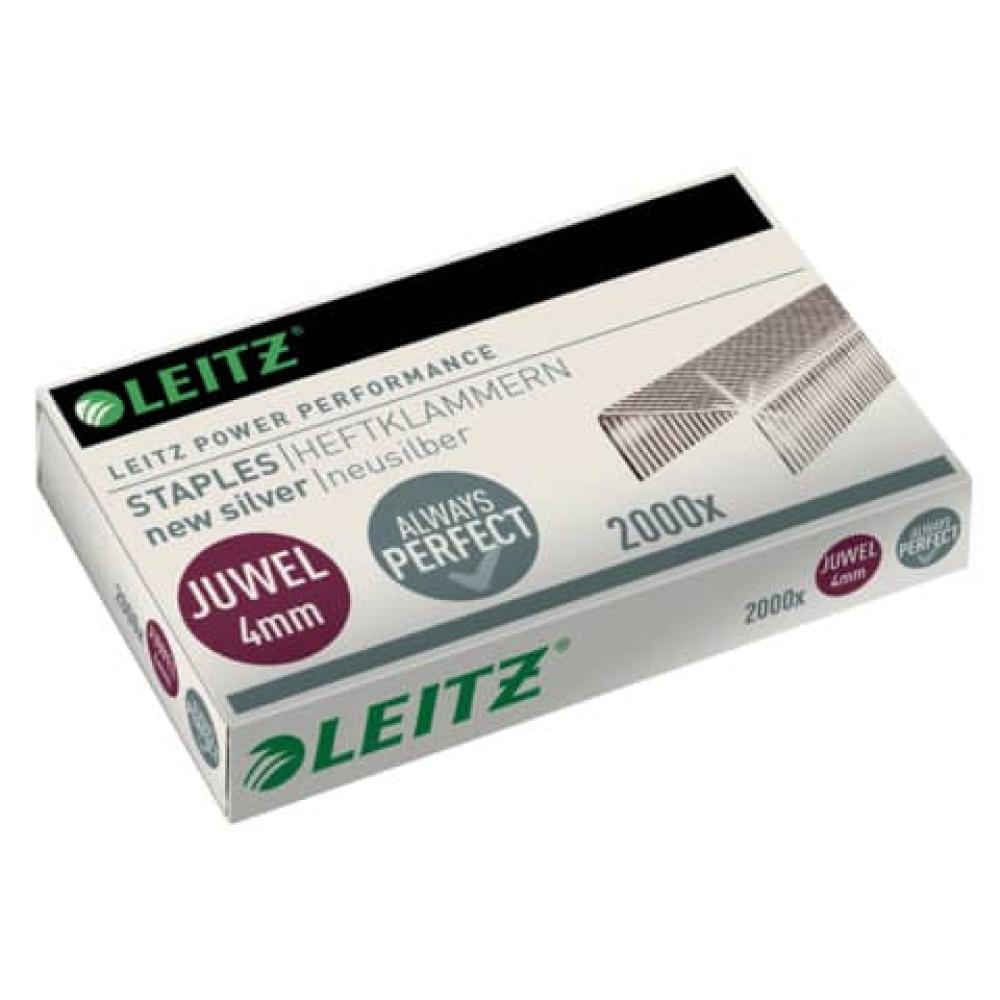Heftklammern Juwel 4 mm 2000 Stück neusilber Leitz 5641-00-00 (4002432396696)