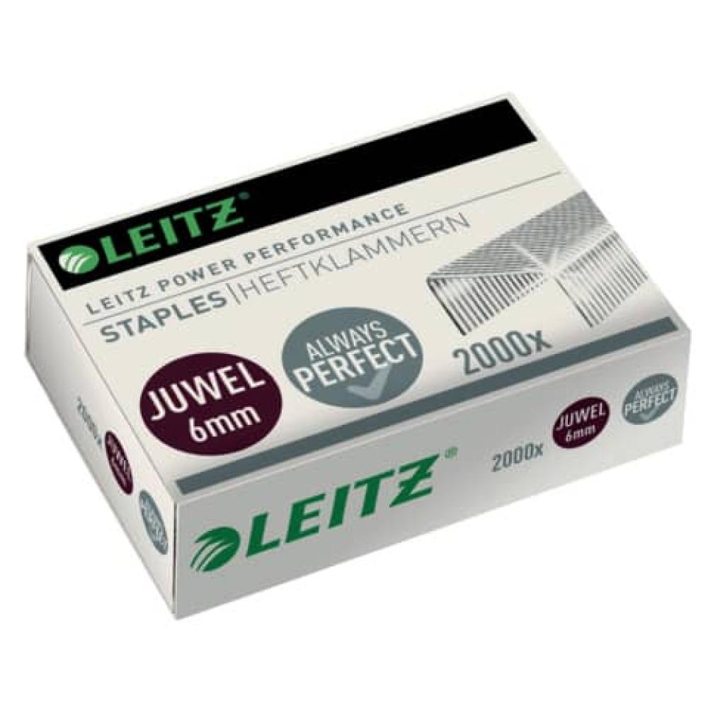 Heftklammern Juwel 6 mm 2000 Stück verzinkt Leitz 5642-00-00 (4002432396702)
