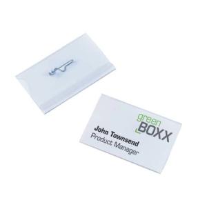 Namensschild mit Nadel 90x54 mm 50 Stück DURABLE 8004 19 (4005546810041)