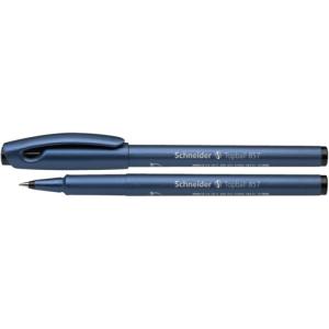 Tintenroller Topball 857 stahlblau schwarz 0,6 mm mit Kappe SCHNEIDER SN8571 (4004675085719)