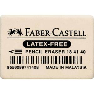 Radiergummi 7041-40 34x26x8mm weich weiß FABER CASTELL 184140 (9556089741408)