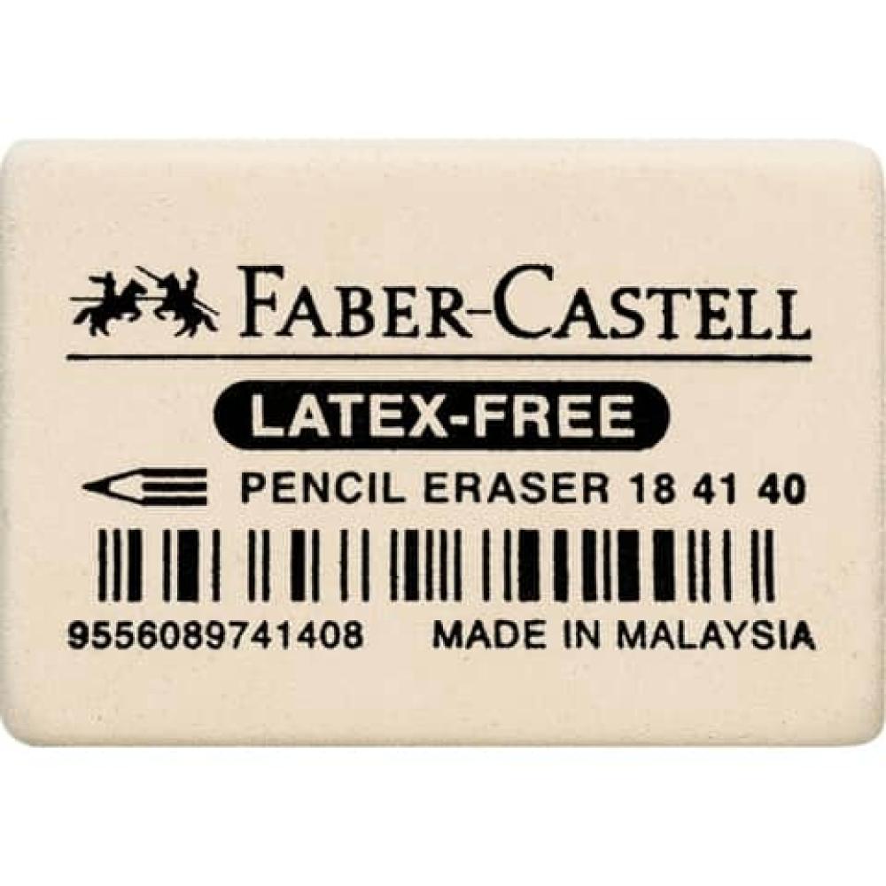 Radiergummi 7041-40 34x26x8mm weich weiß FABER CASTELL 184140 (9556089741408)