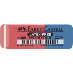 Radiergummi 7070-40 50x18x8mm rot blau FABER CASTELL 187040 (9556089770408)
