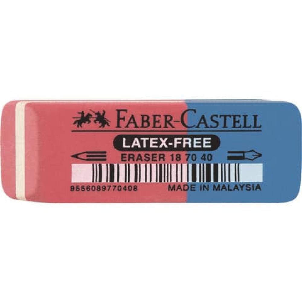 Radiergummi 7070-40 50x18x8mm rot blau FABER CASTELL 187040 (9556089770408)